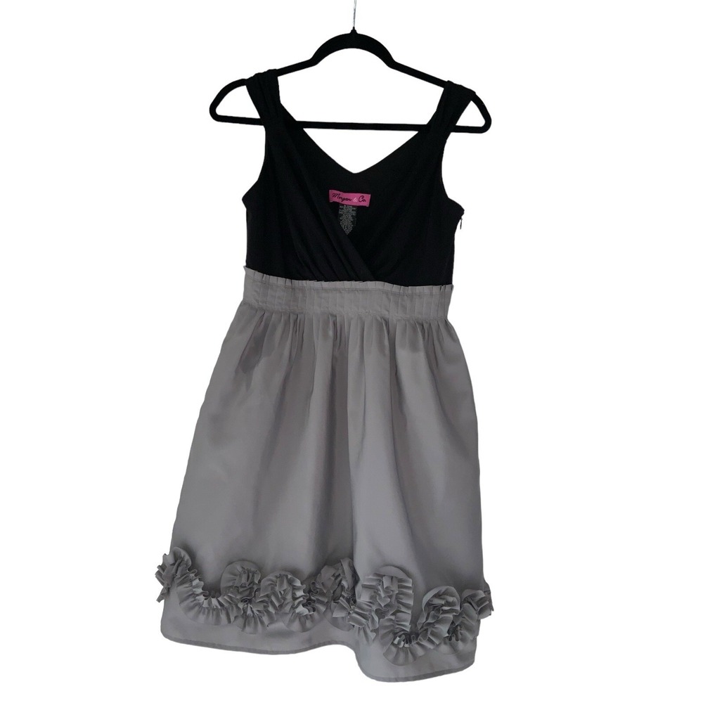 Morgan & Co. Sleeveless Sundress Sz 4 Ruffled Hem Line